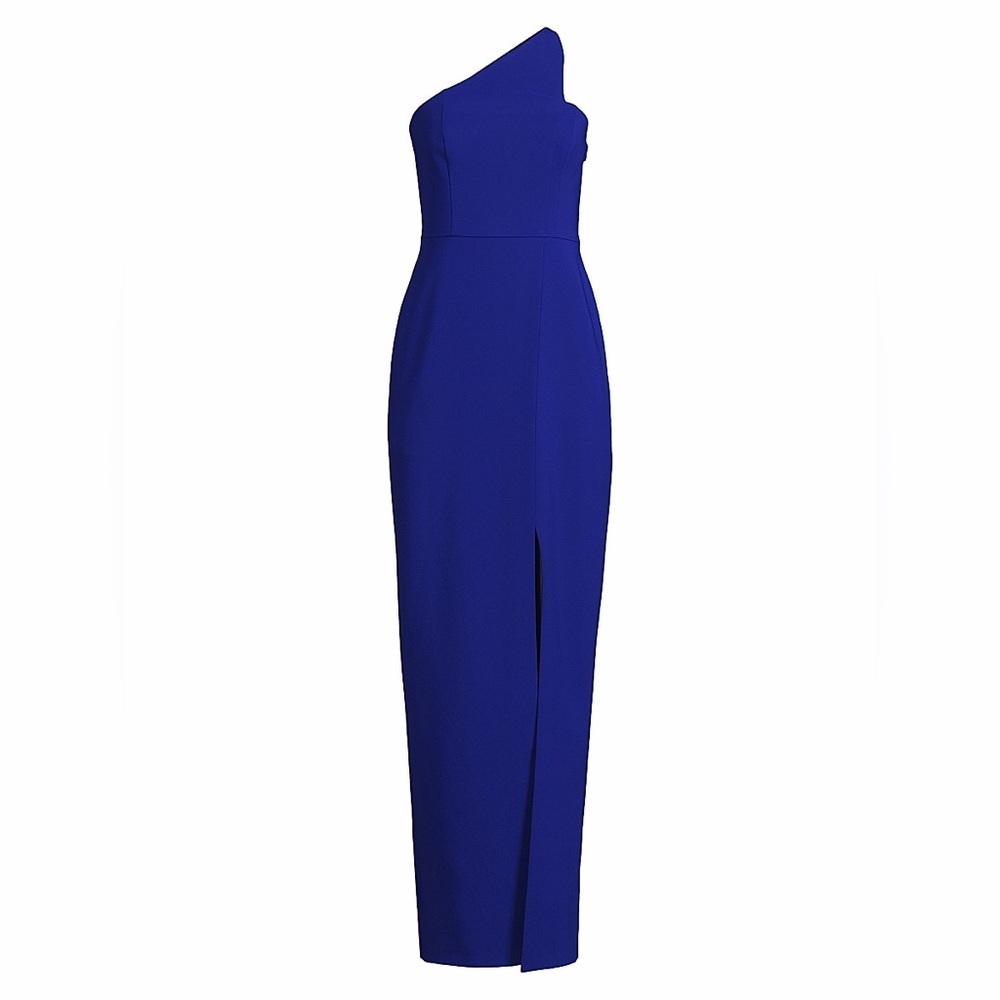 $245 NWT LIV FOSTER
Women's Crepe One-Shoulder Gown - Royal Sapphire 4